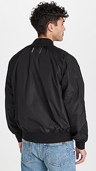 REIGNING CHAMP Men's Stadium Jacket, Black, S at Amazon